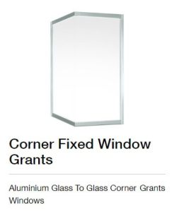 Aluminum Glass To Glass Corner Windows