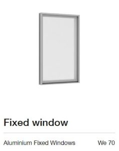 Aluminum Fixed Windows